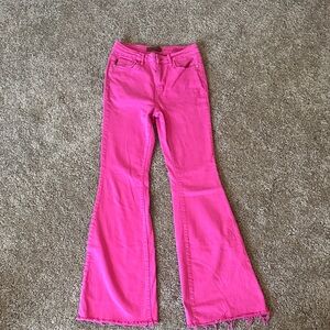 Judy Blue Hot Pink Flare Jeans